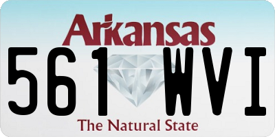 AR license plate 561WVI