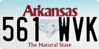 AR license plate 561WVK