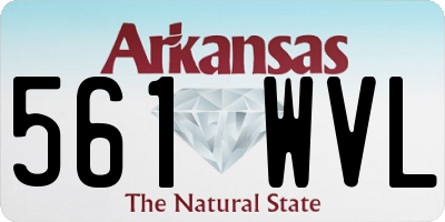AR license plate 561WVL