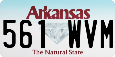 AR license plate 561WVM