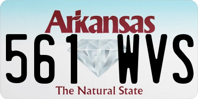 AR license plate 561WVS
