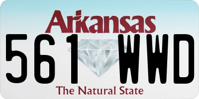 AR license plate 561WWD