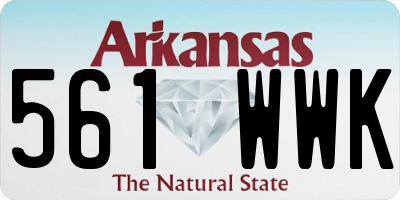 AR license plate 561WWK