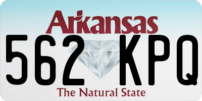 AR license plate 562KPQ