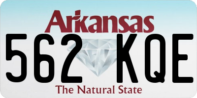 AR license plate 562KQE