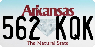 AR license plate 562KQK