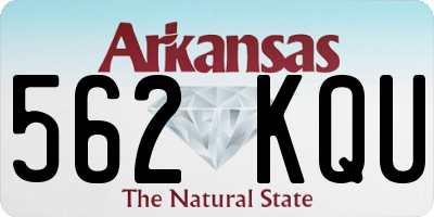 AR license plate 562KQU