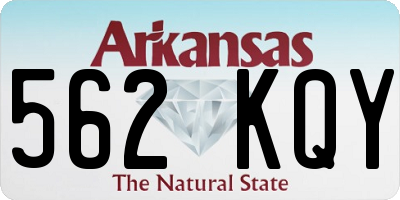 AR license plate 562KQY