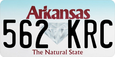 AR license plate 562KRC