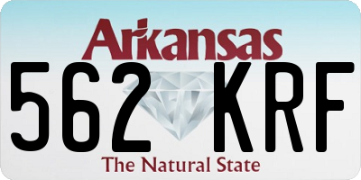 AR license plate 562KRF