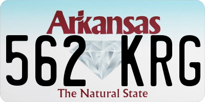 AR license plate 562KRG