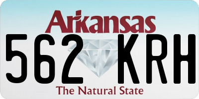 AR license plate 562KRH
