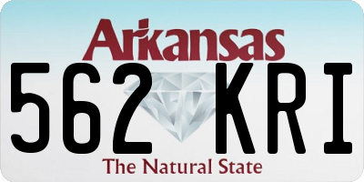 AR license plate 562KRI