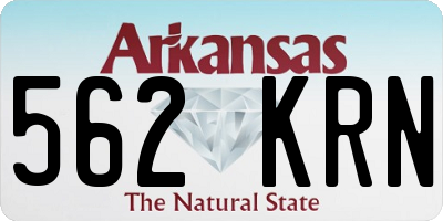AR license plate 562KRN