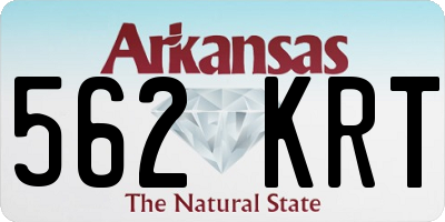 AR license plate 562KRT