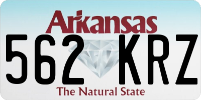 AR license plate 562KRZ