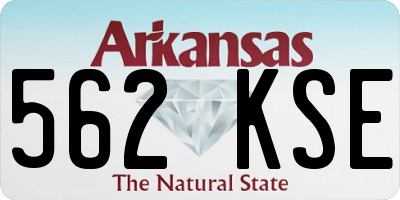 AR license plate 562KSE