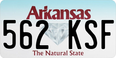 AR license plate 562KSF