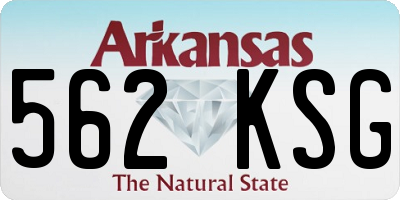 AR license plate 562KSG