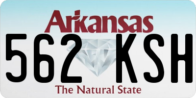 AR license plate 562KSH