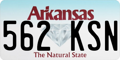 AR license plate 562KSN