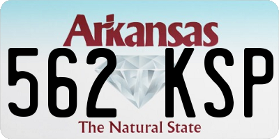 AR license plate 562KSP