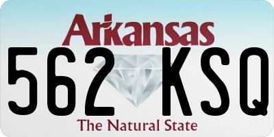 AR license plate 562KSQ