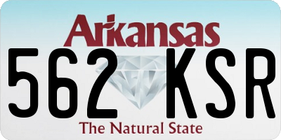AR license plate 562KSR