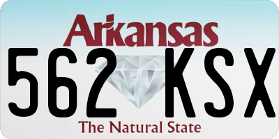 AR license plate 562KSX