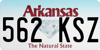 AR license plate 562KSZ