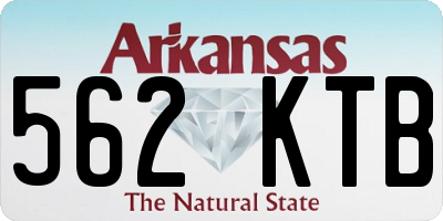 AR license plate 562KTB