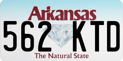 AR license plate 562KTD