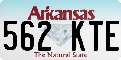 AR license plate 562KTE