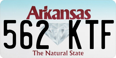 AR license plate 562KTF