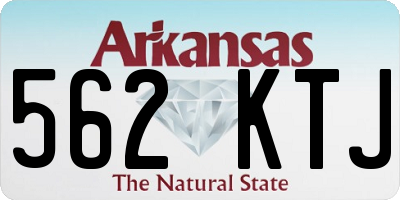 AR license plate 562KTJ