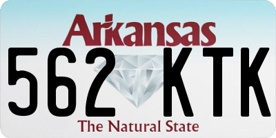 AR license plate 562KTK