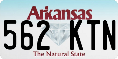 AR license plate 562KTN