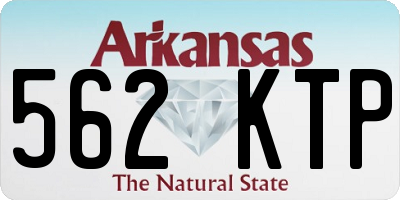 AR license plate 562KTP