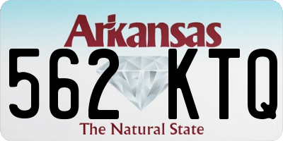 AR license plate 562KTQ