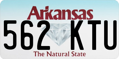 AR license plate 562KTU