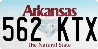 AR license plate 562KTX