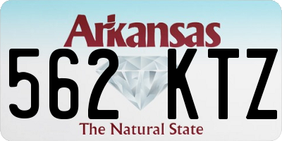 AR license plate 562KTZ