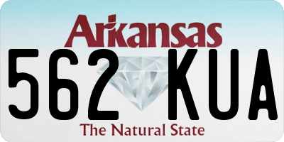 AR license plate 562KUA