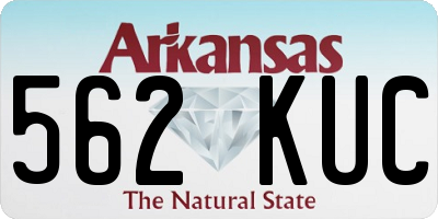AR license plate 562KUC