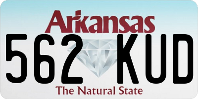 AR license plate 562KUD