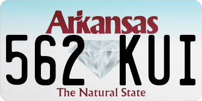 AR license plate 562KUI