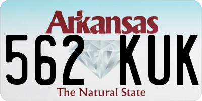 AR license plate 562KUK