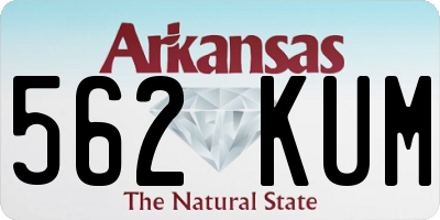 AR license plate 562KUM