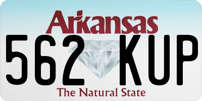 AR license plate 562KUP