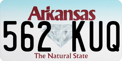 AR license plate 562KUQ